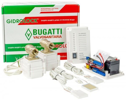 Комплект Gidrolock Premium Bugatti 1" (2 электропривода)