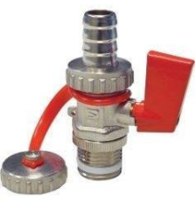 Кран шаровой никелированный Afriso KFE 1/2"