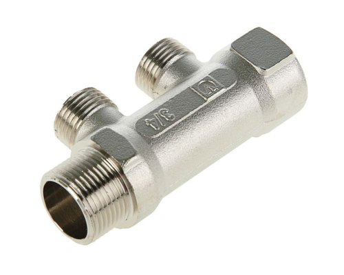 Коллектор резьбовой FM 3/4",1/2"х2