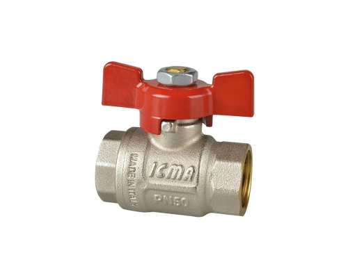 Кран шаровой ICMA 1/2" В-В бабочка