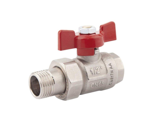 Кран шаровой ICMA с американкой 1/2" бабочка
