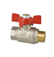 Кран шаровой ICMA 1/2" В-Н бабочка