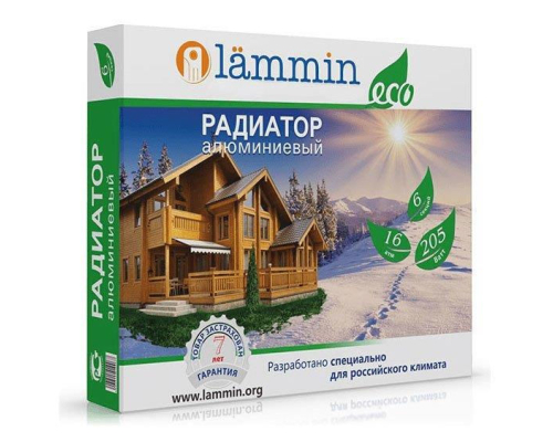 Радиатор алюминиевый Lammin ECO AL 350/80 [1 секция]