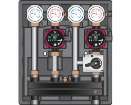 Насосно-смесительный модуль Meibes Kombimix UK/MKST- Alpha2L 15-60 [40 кВт]