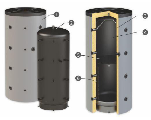 Буферная емкость Sunsystem PBS 300
