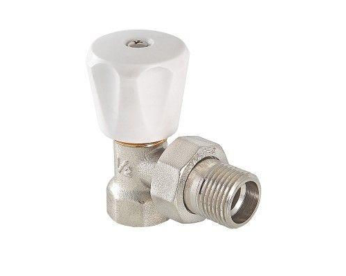 Клапан ручной Valtec (компактный), для радиатора, угловой 1/2"