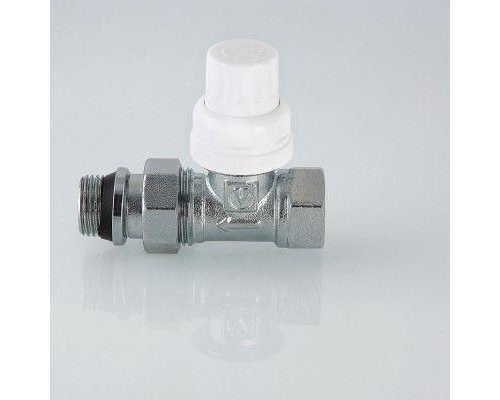 Клапан термостатический Valtec, для радиатора, прямой 1/2" (с доп. уплотнением)