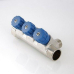 Коллектор Valtec с регулировочными вентилями, 1"х2 вых. 1/2" нар.