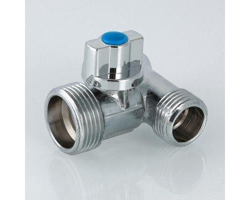 Кран шаровой тройник Valtec д/подкл. сантех. приб. 1/2"х3/4"х1/2"