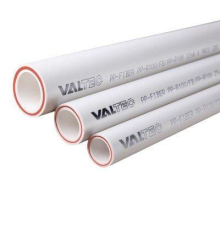 Полипропиленовая труба армированная стекловолокном Valtec PP-FIBER PN 20, 32 мм (белый, по 2 м)
