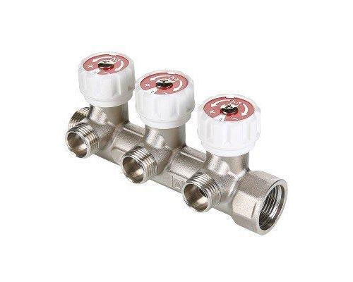 Коллектор с регулирующими вентилями Valtec 3/4", 2 х 1/2"