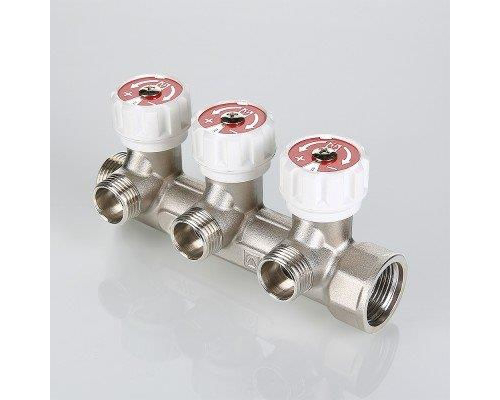 Коллектор с регулирующими вентилями Valtec 3/4", 2 х 1/2"