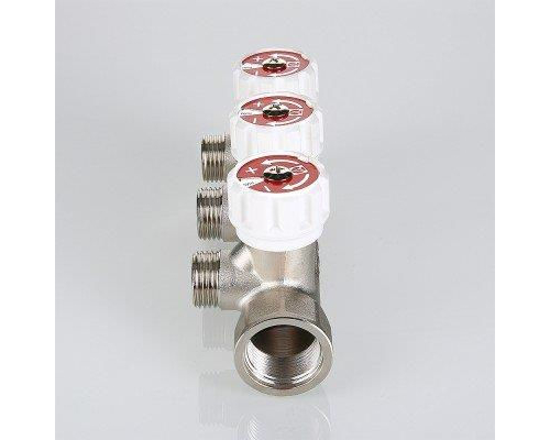 Коллектор с регулирующими вентилями Valtec 3/4", 2 х 1/2"