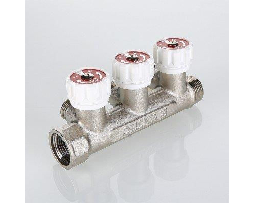 Коллектор с регулирующими вентилями Valtec 3/4", 2 х 1/2"