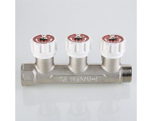 Коллектор с регулирующими вентилями Valtec 3/4", 2 х 1/2"