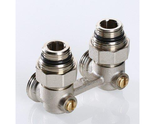 Узел угловой Valtec 1/2" x 3/4" (евроконус) для нижнего подключения радиатора