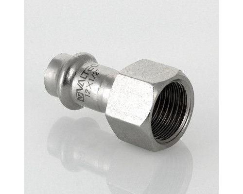Пресс-фитинг из нержавеющей стали Valtec вн. р. 12 мм x 1/2