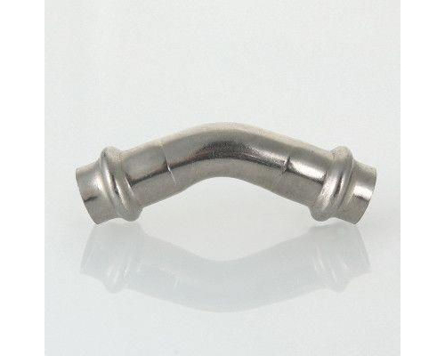 Пресс-угольник 45° (раструб-раструб) из нержавеющей стали Valtec 12 мм