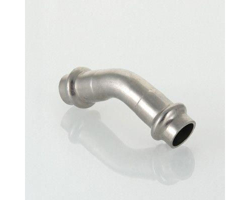 Пресс-угольник 45° (раструб-раструб) из нержавеющей стали Valtec 12 мм