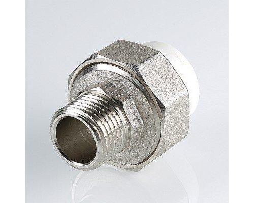 Соединитель полипропиленовый разъемный Valtec с переходом на нар. р. 32х1