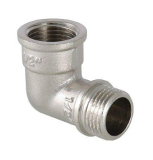 Угольник латунный Valtec с переходом на нар.р. 1/2"