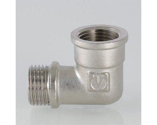 Угольник латунный Valtec с переходом на нар.р. 1"