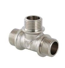 Тройник латунный Valtec с нар.р. 1/2"
