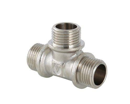 Тройник латунный Valtec с нар.р. 1/2"