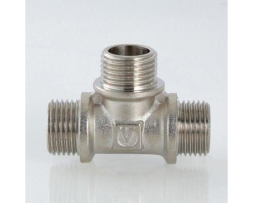 Тройник латунный Valtec с нар.р. 1/2"