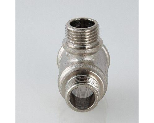 Тройник латунный Valtec с двумя переходами на нар.р. 3/4"-1/2"-1/2"