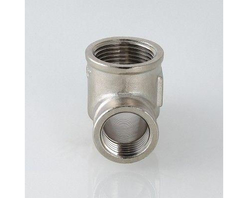 Тройник латунный Valtec с переходом на нар.р. 1/2" VTr.134