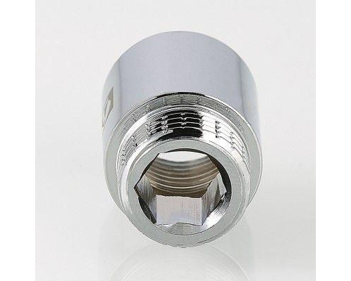 Удлинитель латунный хромированный Valtec 1/2" 15 мм