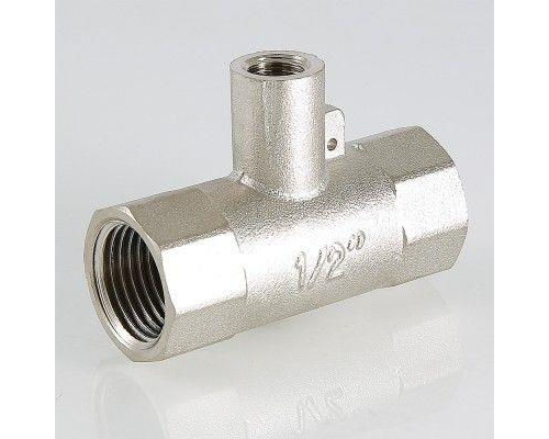 Тройник Valtec для подключения датчика температуры 1"-M10