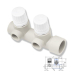 Двойной коллектор с термостатическими вентилями Wavin Ekoplastik 20/32