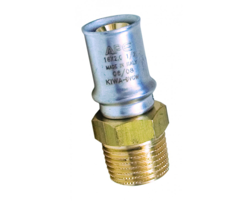 APE PRESS Муфта с наружной резьбой 16x1/2" 101 (3AP1011216)