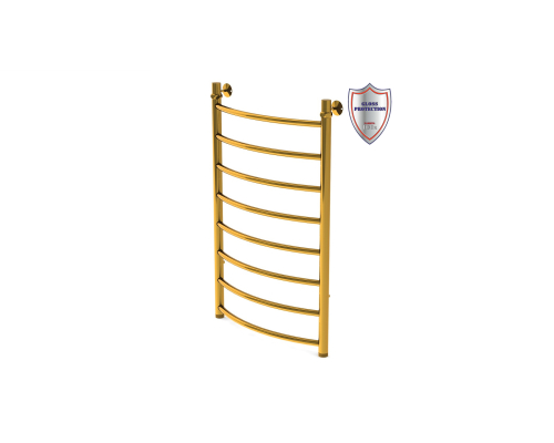 Полотенцесушитель Gloss & Reiter Wave. Л. 50х80.Д8.G1 (GOLD) водяной