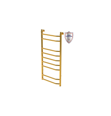 Полотенцесушитель Gloss & Reiter Wave, Л, 50х100,Т9,G1 (GOLD) водяной