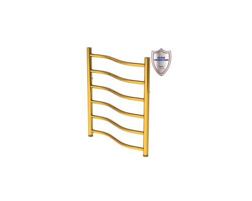 Полотенцесушитель Gloss & Reiter Wave. Л. 50х60.В6.G1 (GOLD) водяной
